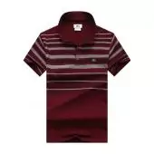 best lacoste t-shirt cheap la stripe mid red